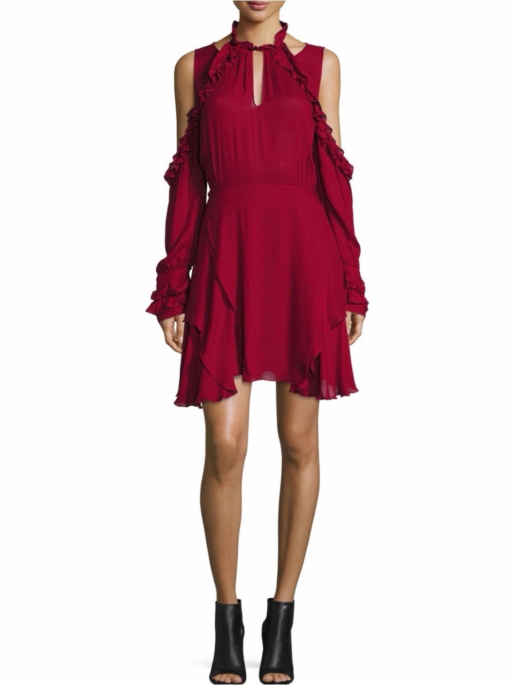 IRO Hanie Cold Shoulder Ruffle Dress | NWT | Size 38